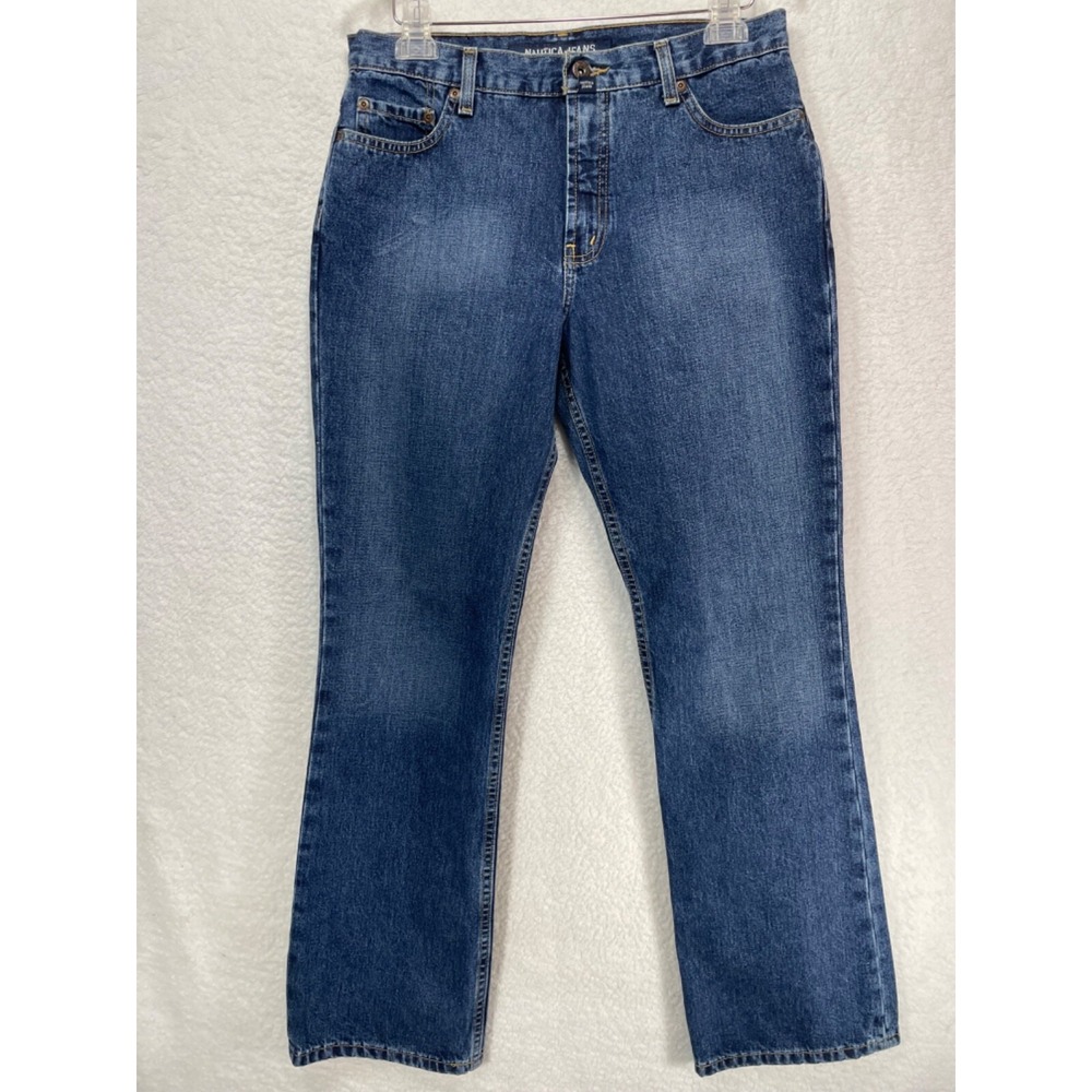 Nautica Women's size 10 x 32‎ Flare High Rise Jeans